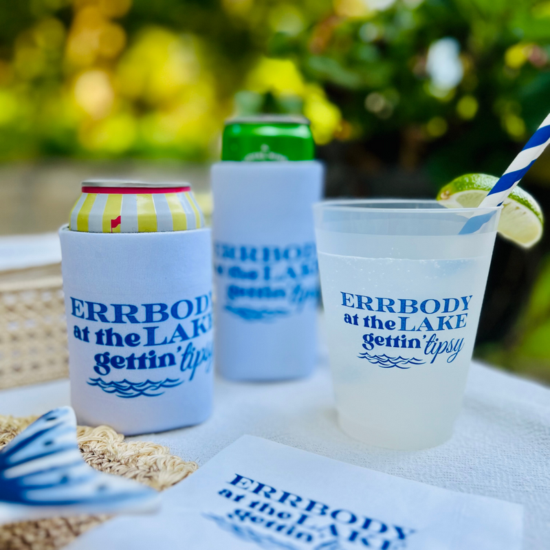 Errbody At The Lake Gettin' Tipsy Can Cooler