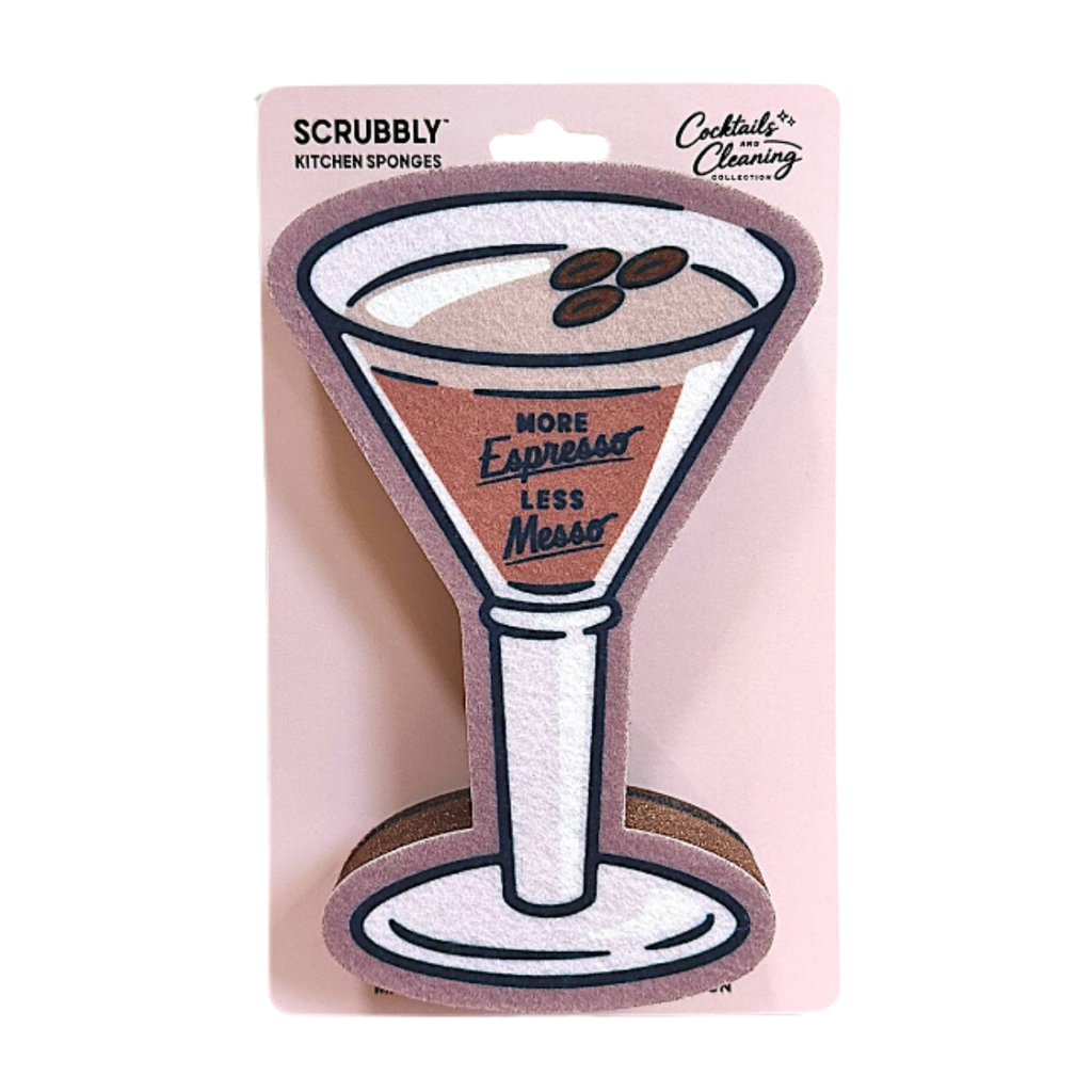 More Espresso Less Messo Martini Scrubbly Sponge