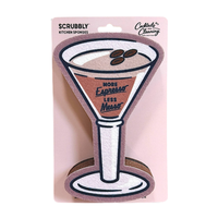 More Espresso Less Messo Martini Scrubbly Sponge