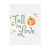 Fall In Love Customizable Large Wine Label | Fall Bachelorette Décor