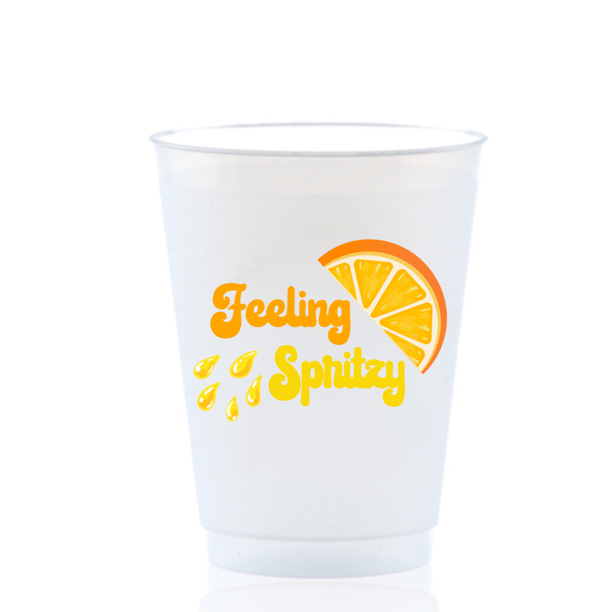 Feeling Spritzy Frosted Drinking Cup, 16oz