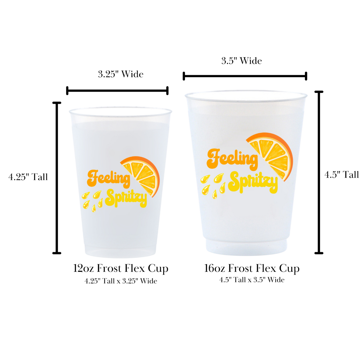 Feeling Spritzy Frosted Drinking Cup, 16oz