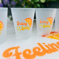 Feeling Spritzy Frosted Drinking Cup, 16oz