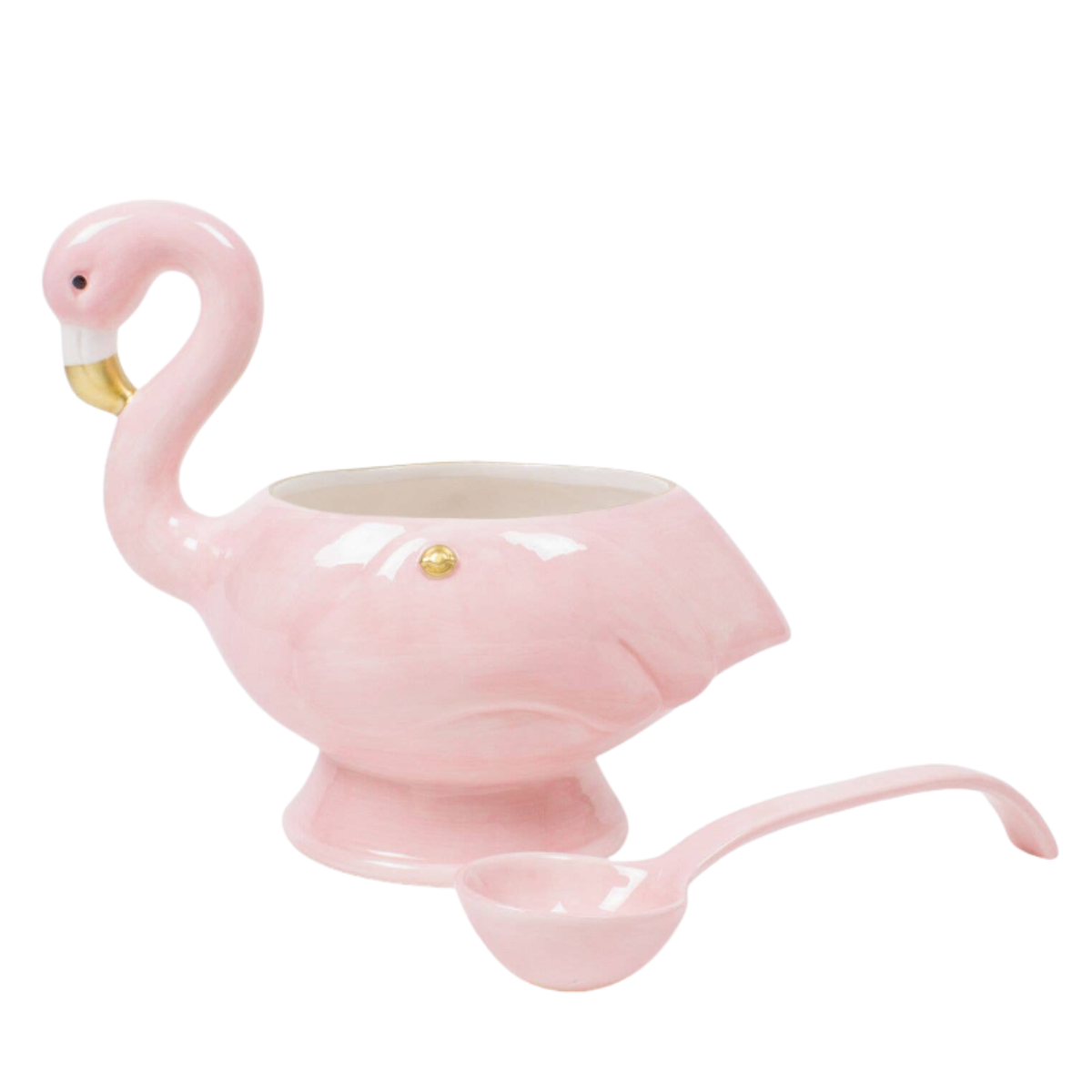Flamingo Punch Bowl & Ladle