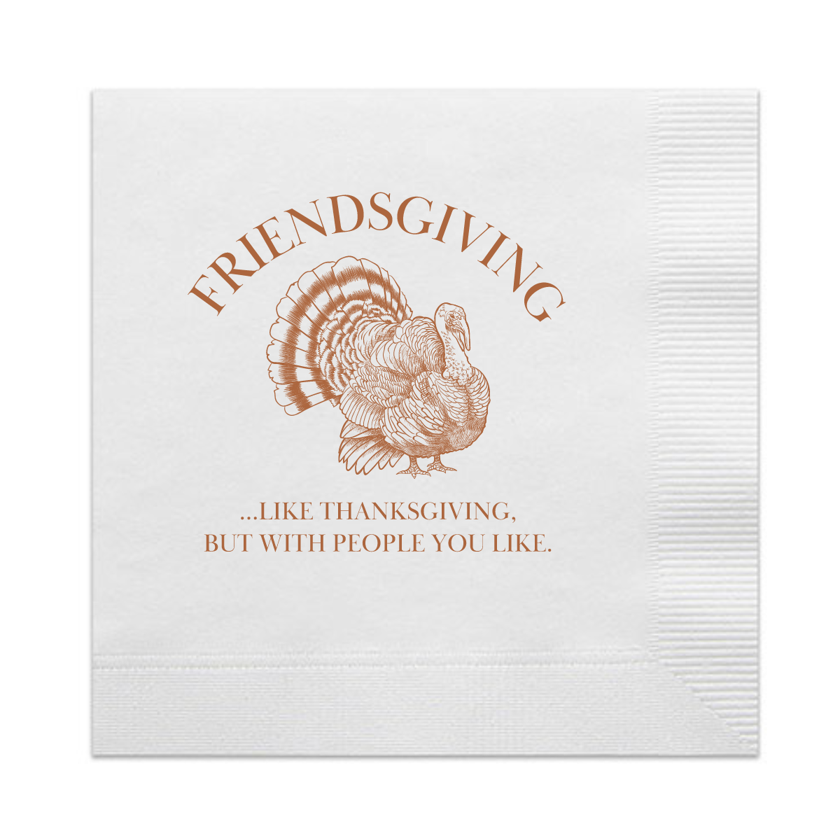 Friendsgiving Cocktail Paper Beverage Napkins