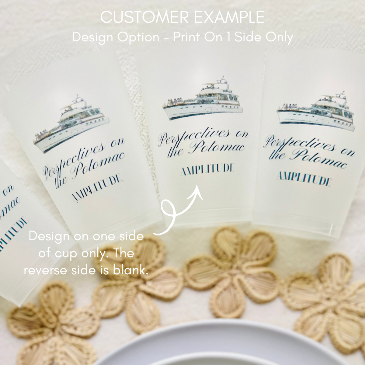 Custom Full Color Frost Flex Cups, 12oz