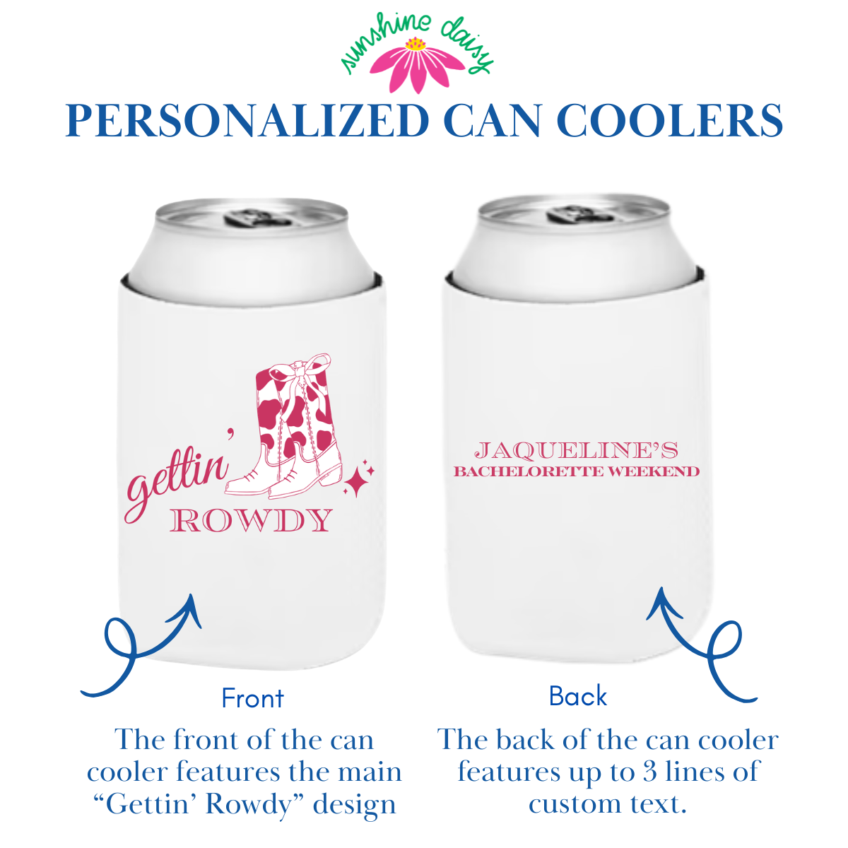 Gettin' Rowdy Custom Can Cooler Sleeves
