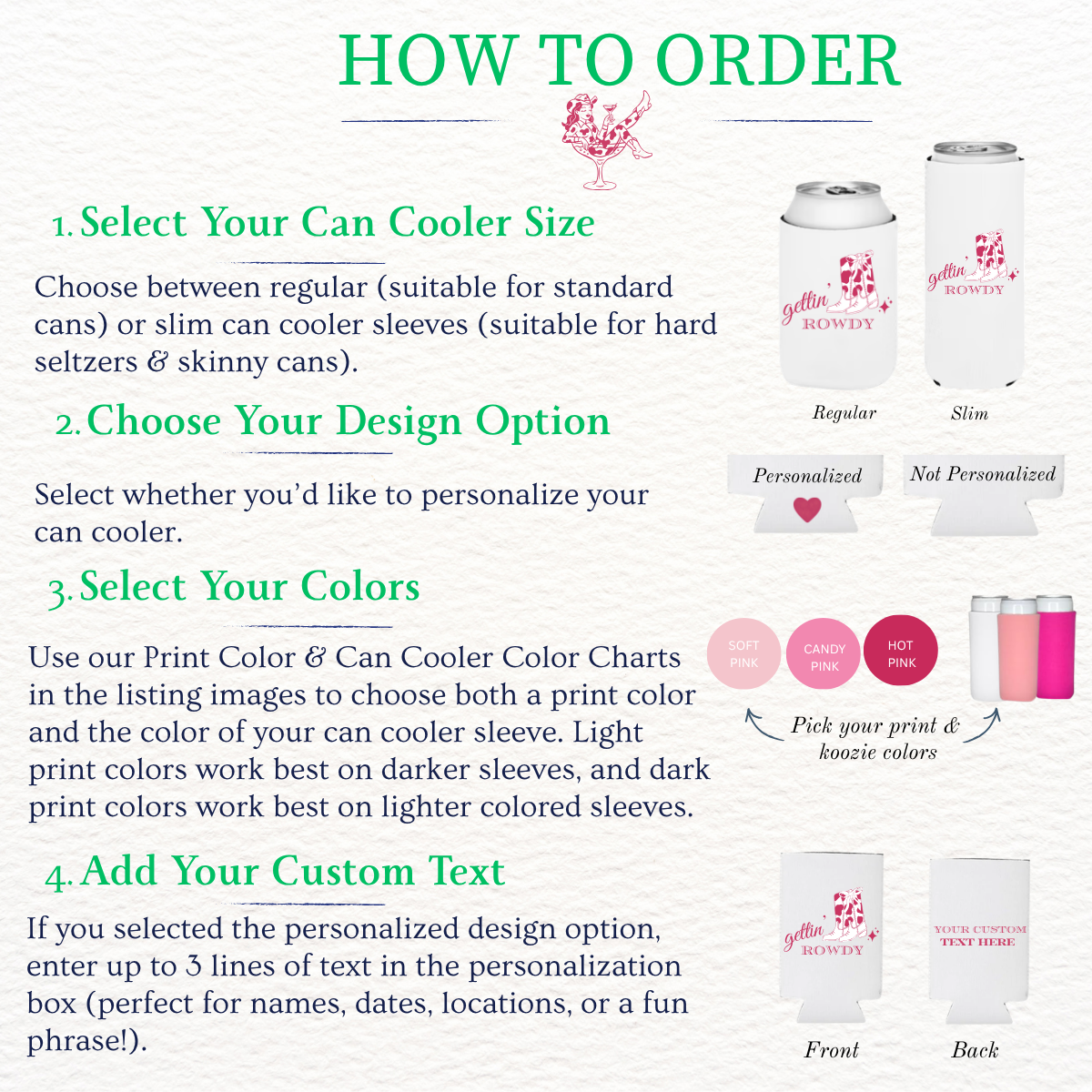 Gettin' Rowdy Custom Can Cooler Sleeves
