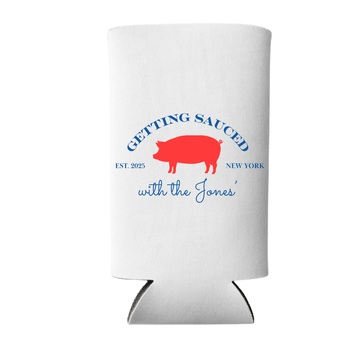 Getting Sauced Can Coolers | Customizable Slim & Regular Fit Barbecue Can Coolers