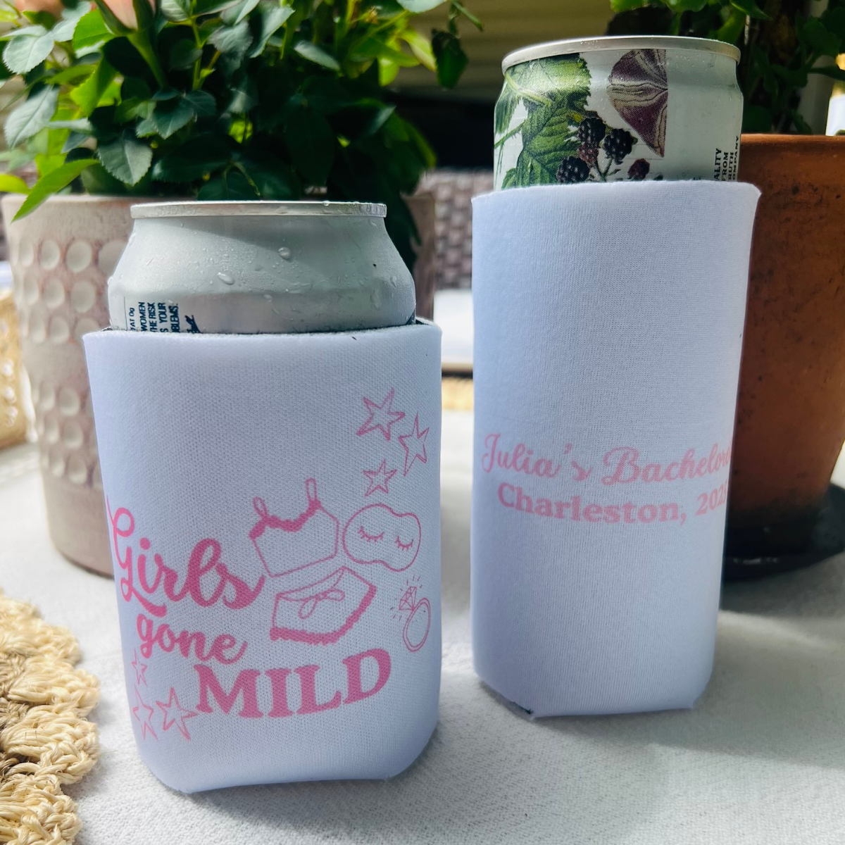 Girls Gone Mild Foam Can Cooler Sleeves, Standard & Skinny