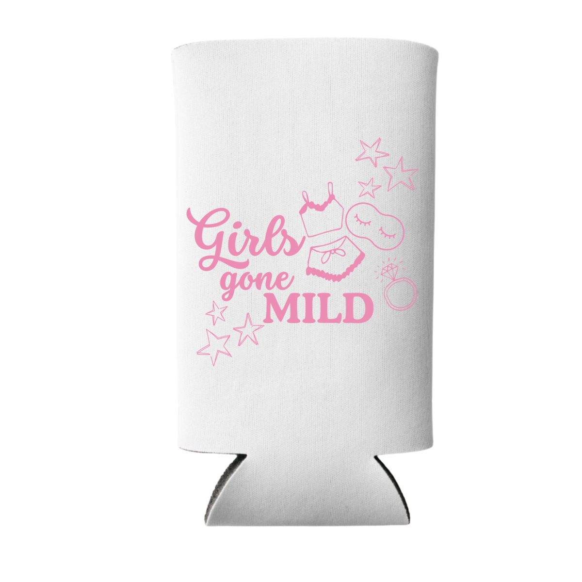 Girls Gone Mild Foam Can Cooler Sleeves, Standard & Skinny