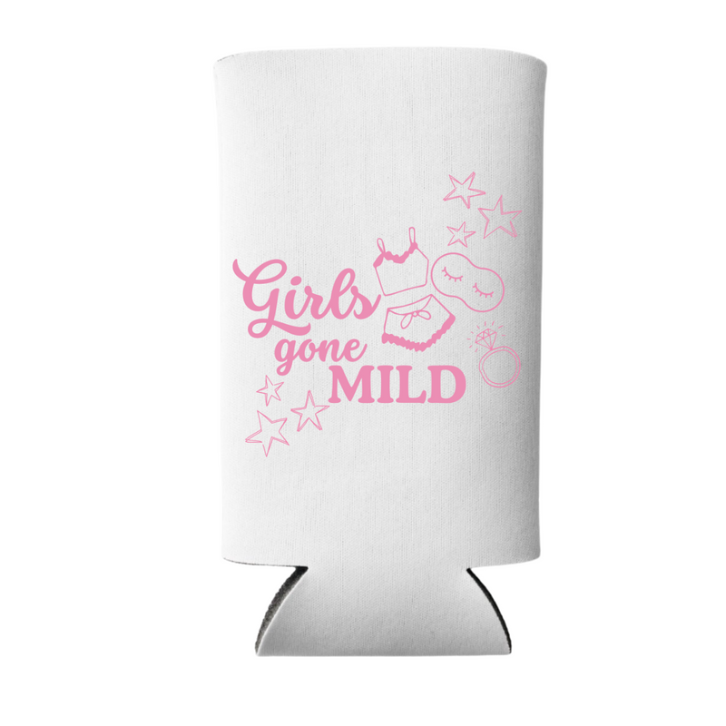 Girls Gone Mild Foam Can Cooler Sleeves, Standard & Skinny