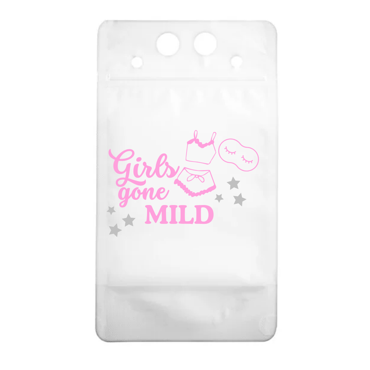 Girls Gone Mild Reusable Drinking Pouches | Fun Cocktail Pouches for Bachelorette Parties & Girls Trips