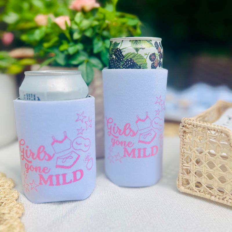 Girls Gone Mild Foam Can Cooler Sleeves, Standard & Skinny