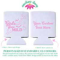 Girls Gone Mild Foam Can Cooler Sleeves, Standard & Skinny