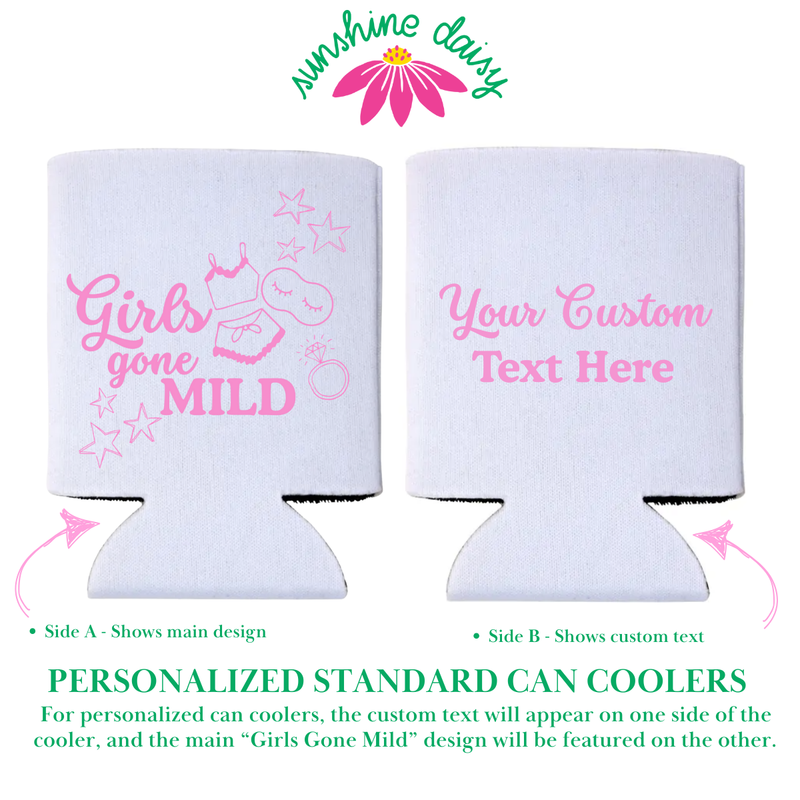 Girls Gone Mild Foam Can Cooler Sleeves, Standard & Skinny