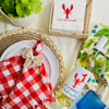 In A Pinch I'll Drink Anything Lobster Wine Label | Lobster Bake Décor