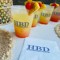 HBD You're A Badass With A Good Ass Cocktail Paper Birthday Napkins