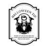 Halloween Tip Wine Label | Fun Halloween Party Décor | Dracula Wine Label