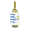 Happy 29th Birthday From Your 110 lb. Friend Wine Label | Fun Birthday Wine Label