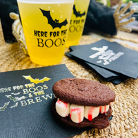 Here For The Boos & The Brews Cocktail Paper Napkins