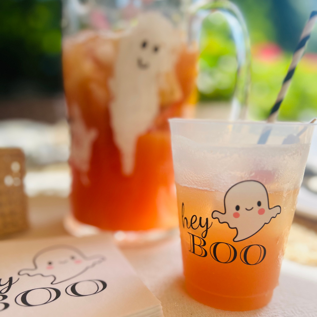 Hey Boo Halloween Frost Flex Drinking Cups, 16oz