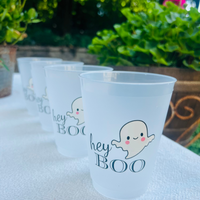 Hey Boo Halloween Frost Flex Drinking Cups, 16oz