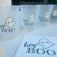 Hey Boo Halloween Frost Flex Drinking Cups, 16oz