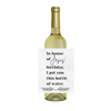 Christmas Wine Label - "In Honor Of Jesus' Birthday, I Got You This Bottle Of Water" | Funny Holiday Gift for Friends, Hostess, or Secret Santa