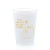 "It's About Damn Time" Engagement Party Cups | Fun Engagement Part Décor | 12oz & 16oz