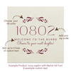 New Home Zip Code Customizable Foil Stamped Paper Napkins