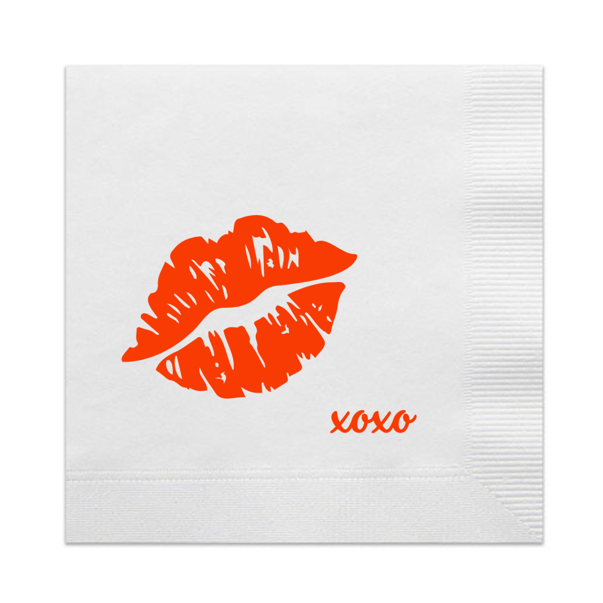 Kiss XOXO Cocktail Paper Napkins