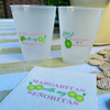 Last Margarita As A Señorita Bachelorette Frosted Drinking Cups, 16oz | Margaritas and Matrimony