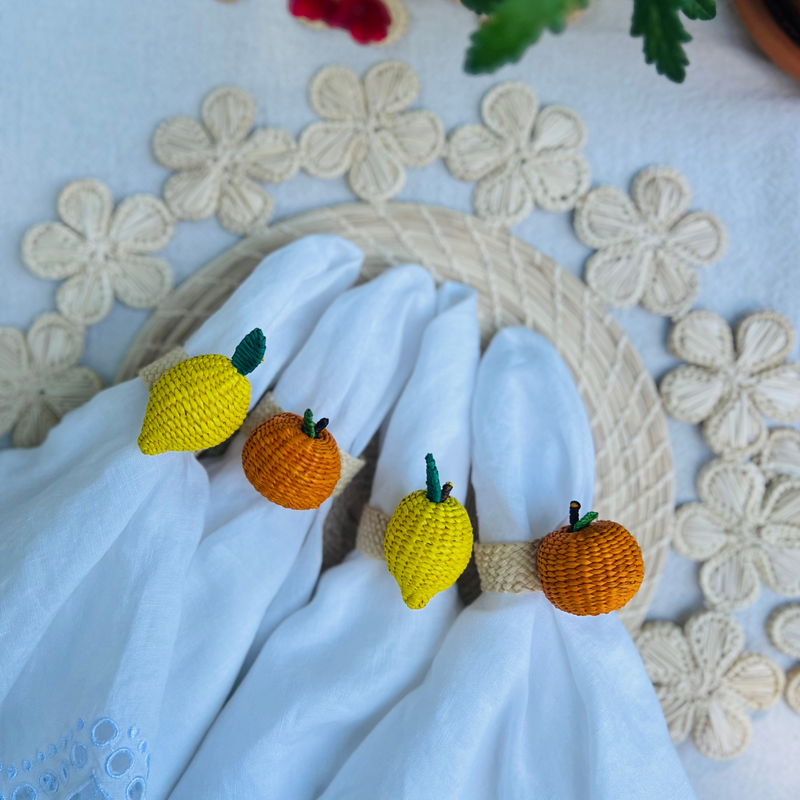 Handwoven Pumpkin Napkin Ring