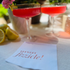 Let's Get Fizzicle Cocktail Paper Beverage Napkins, Rose Gold