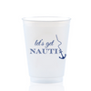 Let's Get Nauti Frosted Drinking Cups, 16oz