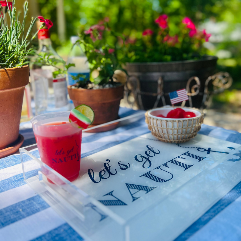 Let's Get Nauti Frosted Drinking Cups, 16oz