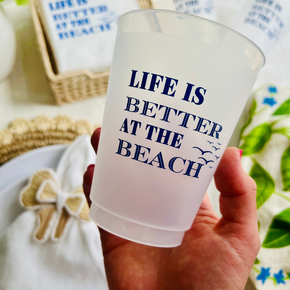 Life Is Better At The Beach Frost Flex Cups, 16oz