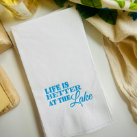 Life Is Better At The Lake Paper Guest Towels