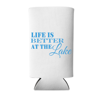 Life Is Better At The Lake Foam Can Coolers, Regular & Slim Fit