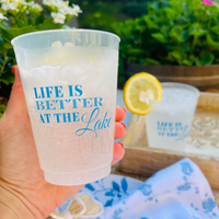 Life Is Better At The Lake 16oz Frosted Drinking Cups