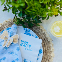 Life Is Better At The Lake Cocktail Paper Beverage Napkin