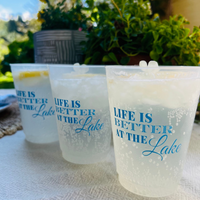 Life Is Better At The Lake 16oz Frosted Drinking Cups