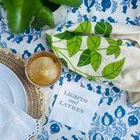 Lights And Latkes Hanukkah Cocktail Paper Beverage Napkins