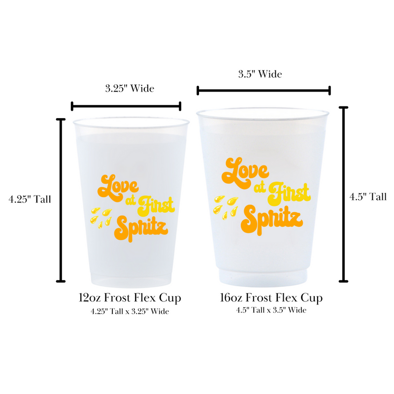 Love At First Spritz Frosted Drinking Cup, 12oz