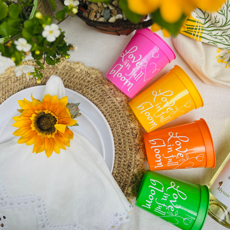 Love in Full Bloom Bridal Shower & Bachelorette Stadium Cups