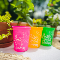 Love in Full Bloom Bridal Shower & Bachelorette Stadium Cups