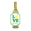 Tennis Love Waterproof Wine Label, Green | Pairs Well With A Perfect Match Bachelorette