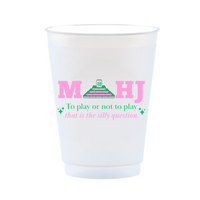 Mahj: To Play Or Not To Play Frost Flex 16oz Drinking Cups