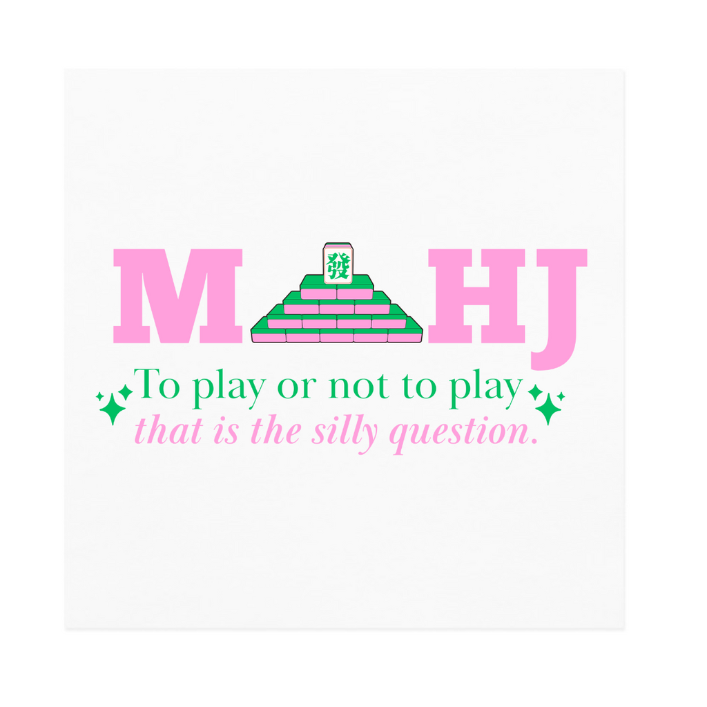 Mahj: To Play Or Not To Play Cocktail Paper Napkins